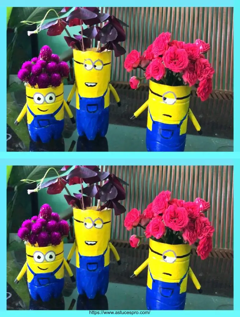 Trasformare le bottiglie di plastica in vasi di fiori in minion