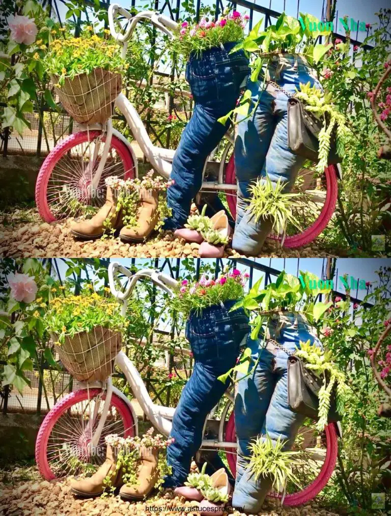 Trasformare le vecchie biciclette in giardinieri per ottenere risultati sorprendenti