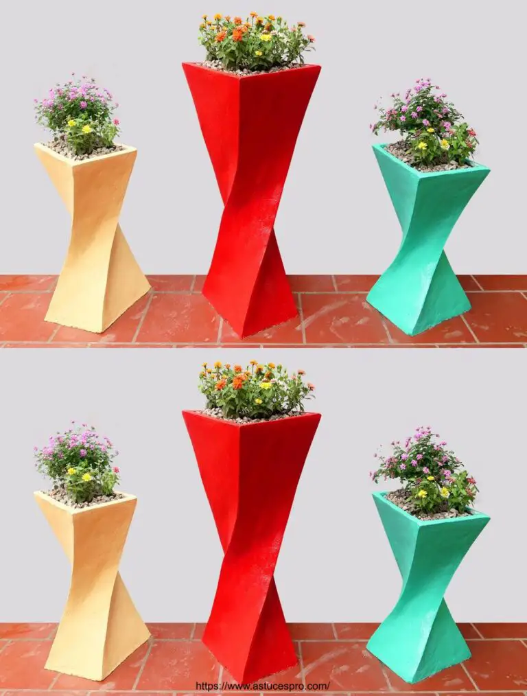 Crea dei bei vasi di fiori di cemento per il tuo giardino o la tua terrazza!