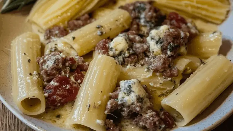 Mezzanelli salsiccia e gorgonzola – La pasta cremosa che conquista al primo assaggio!