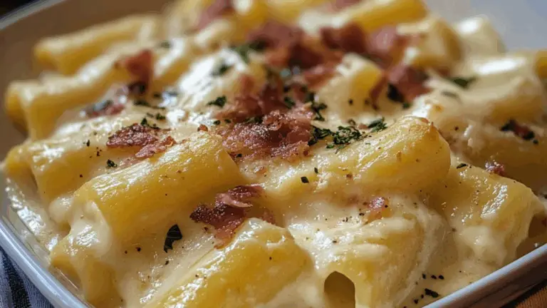 Paccheri alla crema di patate e pancetta: un abbraccio cremoso e saporito