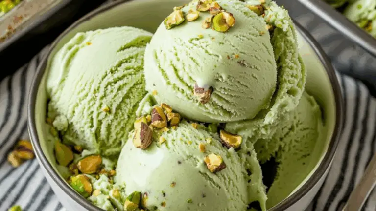Gelato al Pistacchio con Stracciatella – Cremoso, Croccante, Irresistibile!