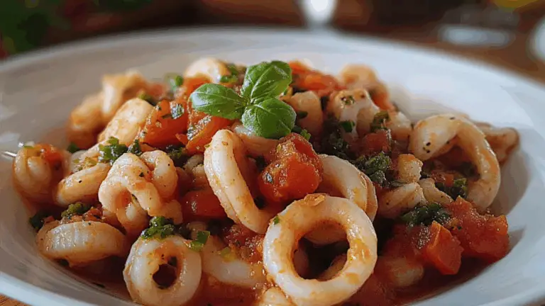 Calamari e seppioline con piselli e pomodori: un secondo di mare semplice e saporito