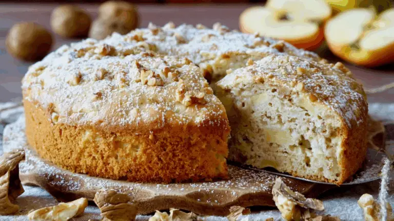 Torta di Mele e Noci Alta e Soffice – Il Dolce della Domenica Perfetto da Condividere!