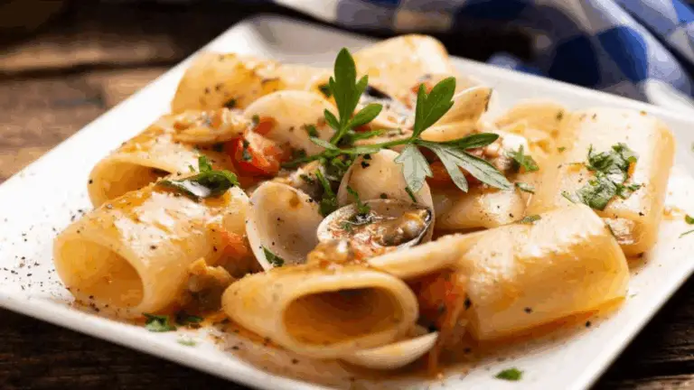 Paccheri alla Crema di Scampi e Gamberi