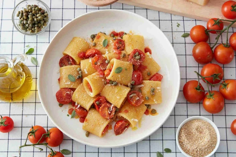 Paccheri con Speck, Pomodorini Datterini e Panna: Un Primo Piatti Cremoso e Gustoso