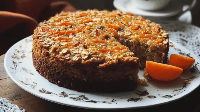 Torta Avena, Carote e Mele