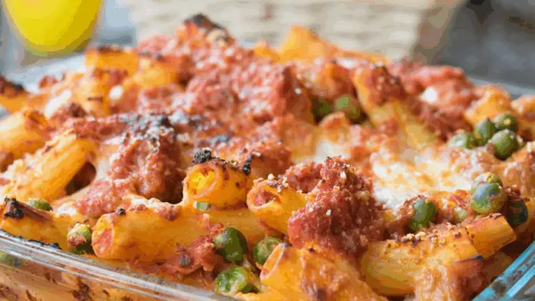 Pennette al Forno con Salsiccia, Besciamella e Mozzarella