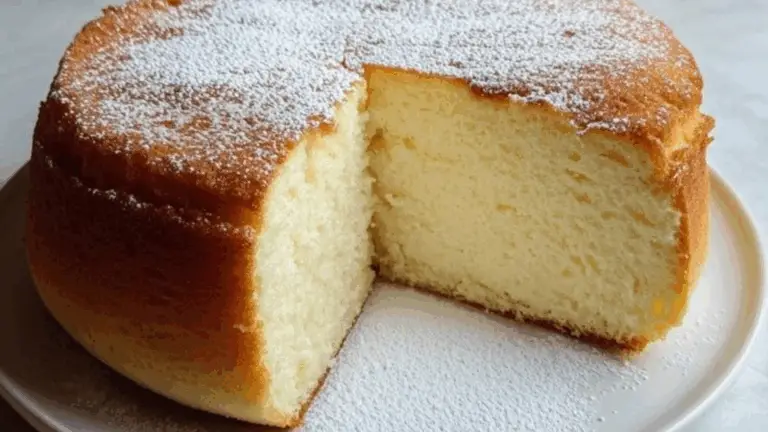 Torta Nuvola Soffice con un Solo Cucchiaio di Farina: La Dolcezza Leggera che Stavi Cercando