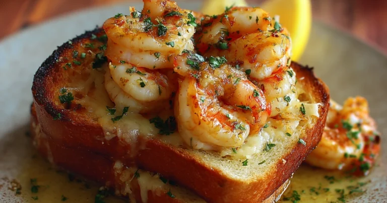 Toast Farcito ai Gamberi con Pane all’Aglio