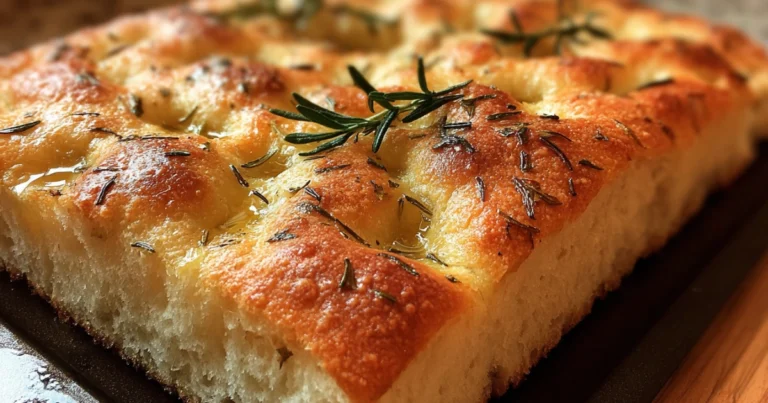 Focaccia Tradizionale: La Ricetta Facile e Senza Impasto per un Pane Soffice e Dorato