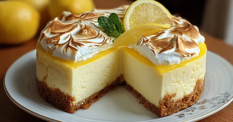 Cheesecake Triplo Limone e Meringa: il Dolce Fresco e Cremoso che Sorprende