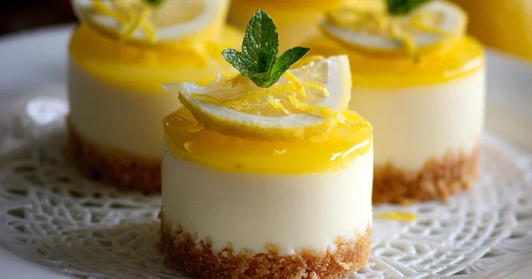 Mini Cheesecakes al Limone: Un Dolce Cremoso e Fresco