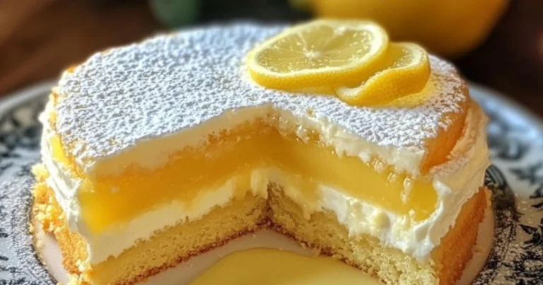 Torta Custard al Limone: Soffice, Cremosa e dal Gusto Inconfondibile