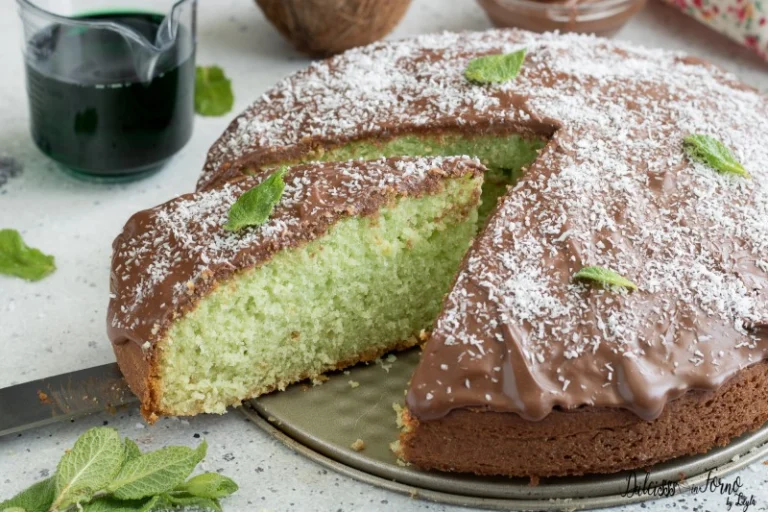 🍃 Torta Menta, Cocco e Cioccolato – Fresca, Soffice e Irresistibile!
