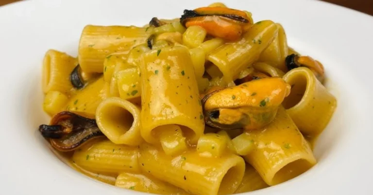 Mezze Maniche con Crema di Patate e Cozze: Un Primo Più Ricco del Mare