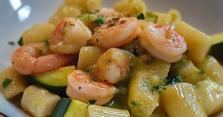 Mezzi Paccheri con Gamberi e Zucchine: Un Primo Piatto Elegante e Gustoso