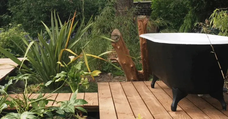 Trasforma una vecchia vasca in un mini‑laghetto da giardino