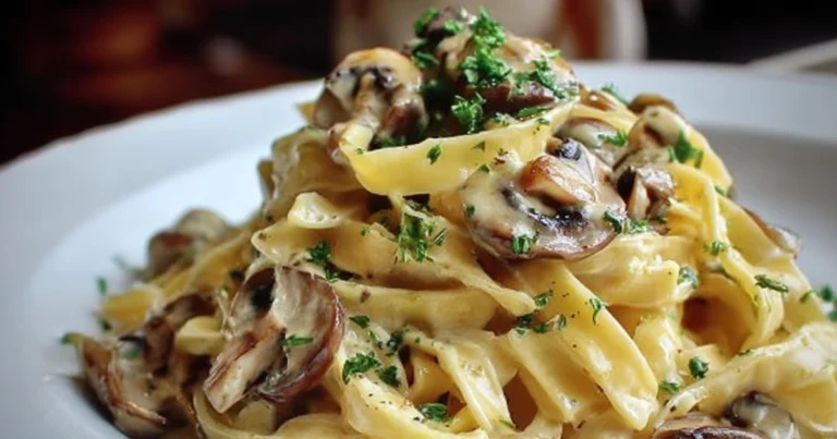 Tagliatelle ai Funghi Porcini con Crema di Parmigiano