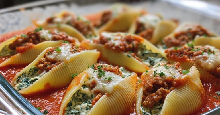 Conchiglioni Ripieni di Ricotta e Spinaci: Il Comfort Italiano da Forno