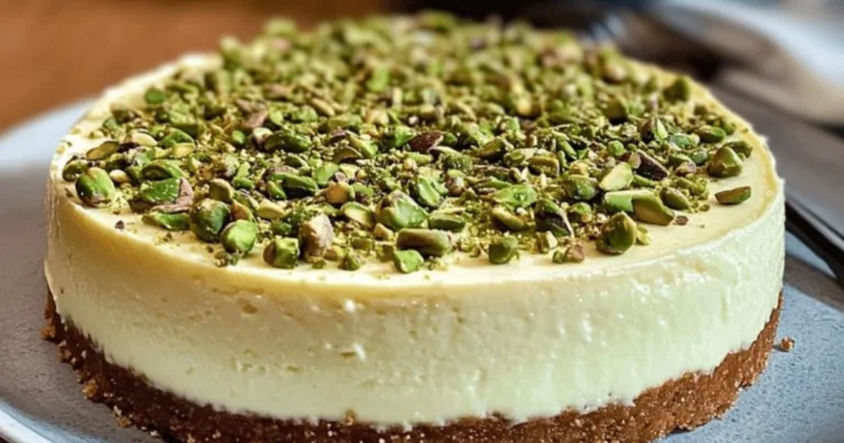 Cheesecake al Pistacchio con Ganache Croccante: La Ricetta Perfetta per Stupire