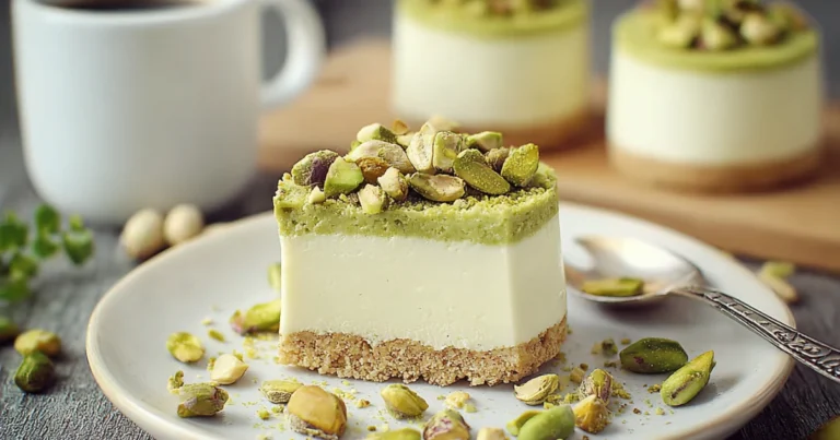 Cheesecake Fredda al Pistacchio e Caffè: La Ricetta Elegante e Facile