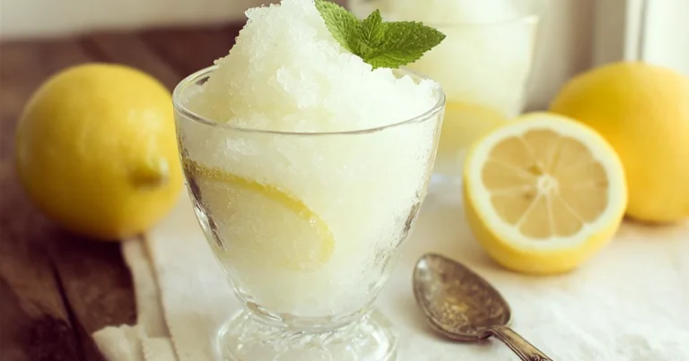 Granita Siciliana al Limone: Freschezza e Tradizione Siciliana in Ogni Cucchiaio