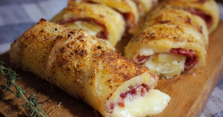 Rotolo di Patate con Prosciutto e Formaggio: Un Piatto Confortante e Gustoso