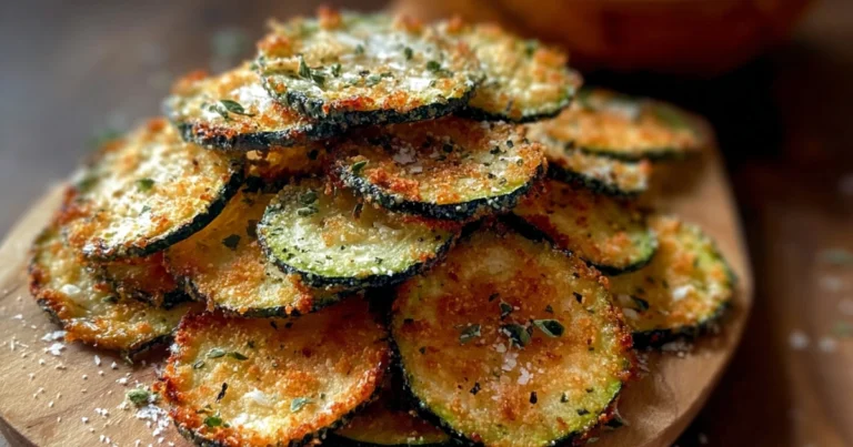 Chips di Zucchine Croccanti al Parmigiano e Origano