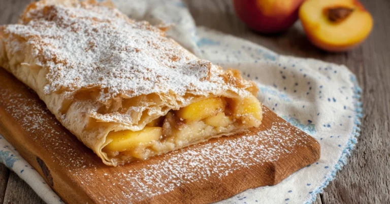 Strudel alle Pesche: Il Dolce Estivo Facile e Profumato che Conquista Tutti