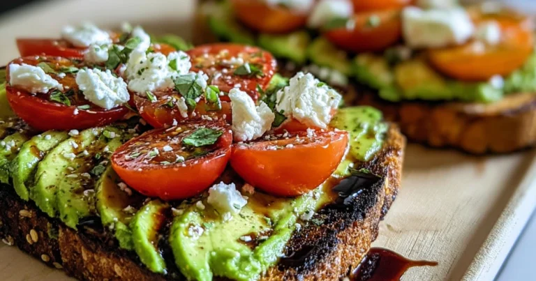 Toast all’avocado con feta, pomodorini, mirtilli e noci: la colazione gourmet che fa bene!