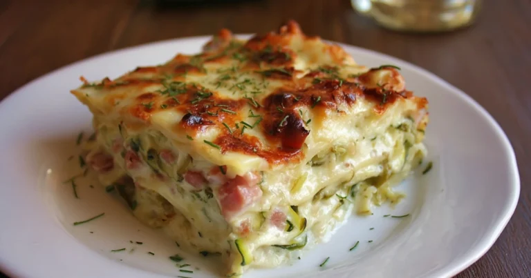 Lasagne bianche alle zucchine e speck: cremose, saporite e irresistibili