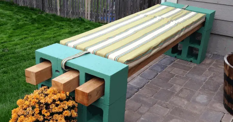 Panchina da giardino fai-da-te con blocchi di cemento e travi in legno: guida completa e idee di design