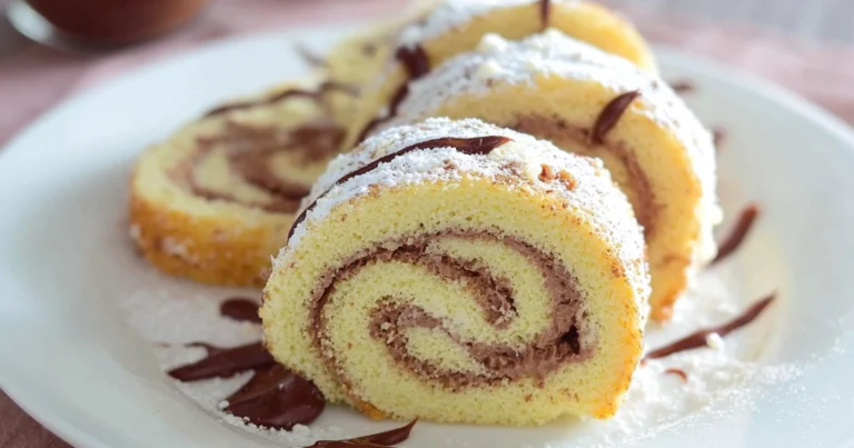 Rotolo soffice con crema di nocciole: la ricetta del dolce semplice e irresistibile