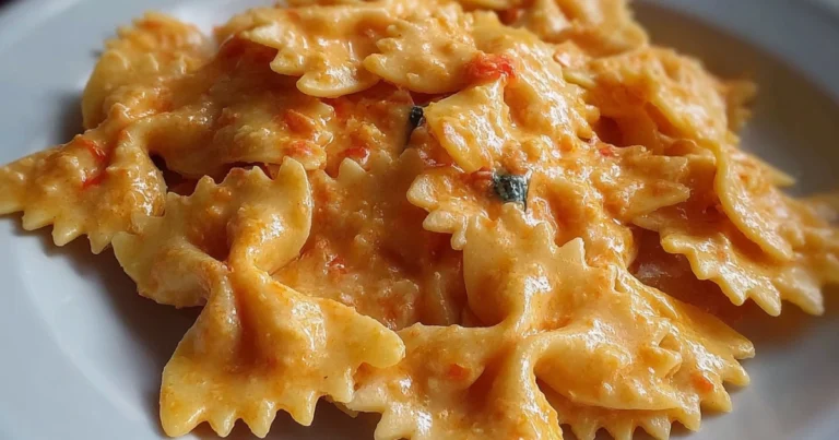 Farfalle con crema di peperoni: primo piatto cremoso e leggero