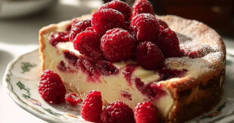 Torta del Cielo con Lamponi: Soffice e Delicata