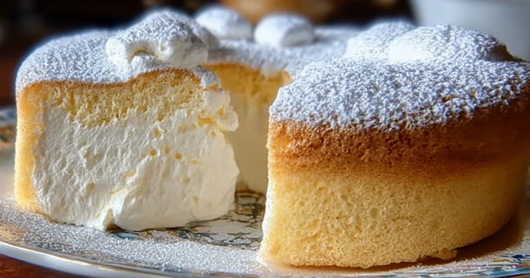 Torta Nuvola Giapponese: Soffice Leggerezza dal Cuore di Cioccolato Bianco