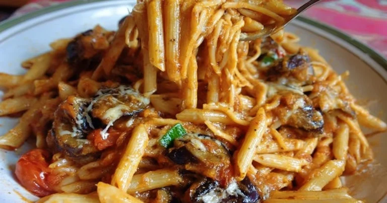 Pasta con melanzane fritte e provola affumicata: ricetta facile e saporita