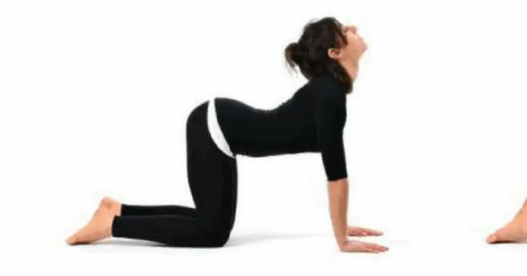 3 posizioni yoga per alleviare la lombalgia: Marjaryasana, Balasana e Mandukasana