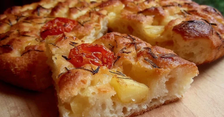 Focaccia Barese con farina di semola e patate: ricetta tradizionale pugliese