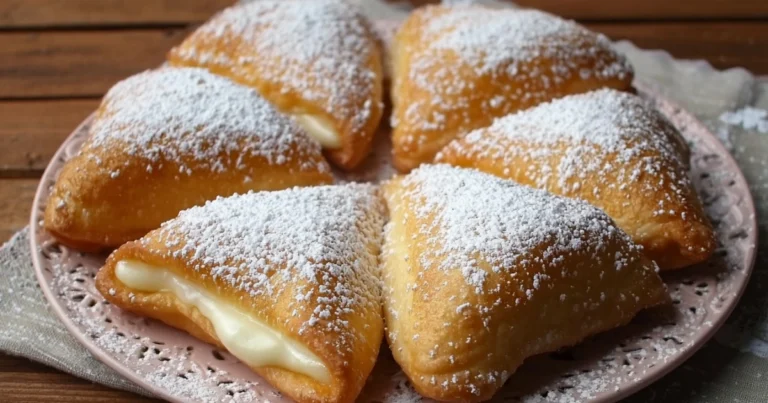 Triangoli di graffa ripieni di crema: ricetta completa per lievitati soffici e golosi