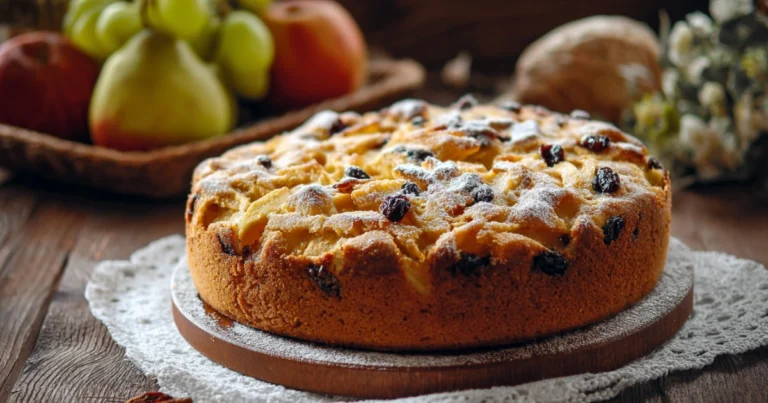 Torta di mele e uvetta: soffice, profumata e facile da preparare