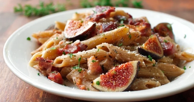 Penne al farro con fichi e speck: un primo piatto originale e raffinato