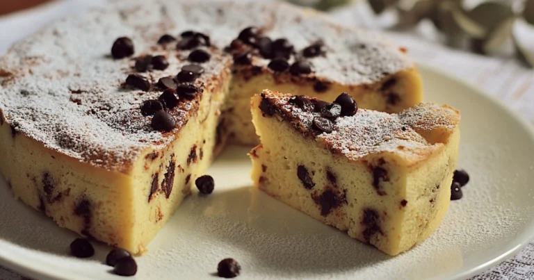 Torta alla Ricotta e Gocce di Cioccolato Senza Farina