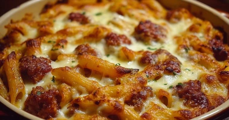 Pennette al Forno con Salsiccia, Besciamella e Mozzarella: Ricetta Cremosa e Filante