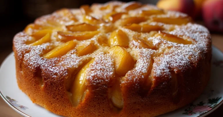 Torta di pesche soffice: la ricetta facile e profumata