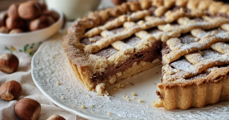 Crostata con crema di nocciole: ricetta facile e irresistibile