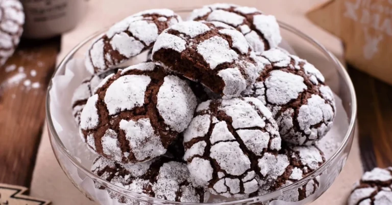 Biscotti Crinkle di Natale: morbidi, profumati e irresistibili