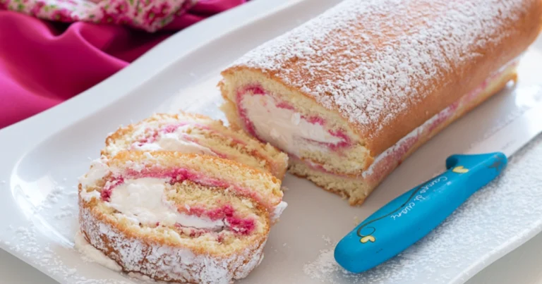 Rotolo panna e alchermes: dolce soffice e scenografico della tradizione