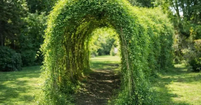 Tunnel verde in giardino: come realizzare una galleria naturale decorativa e sostenibile